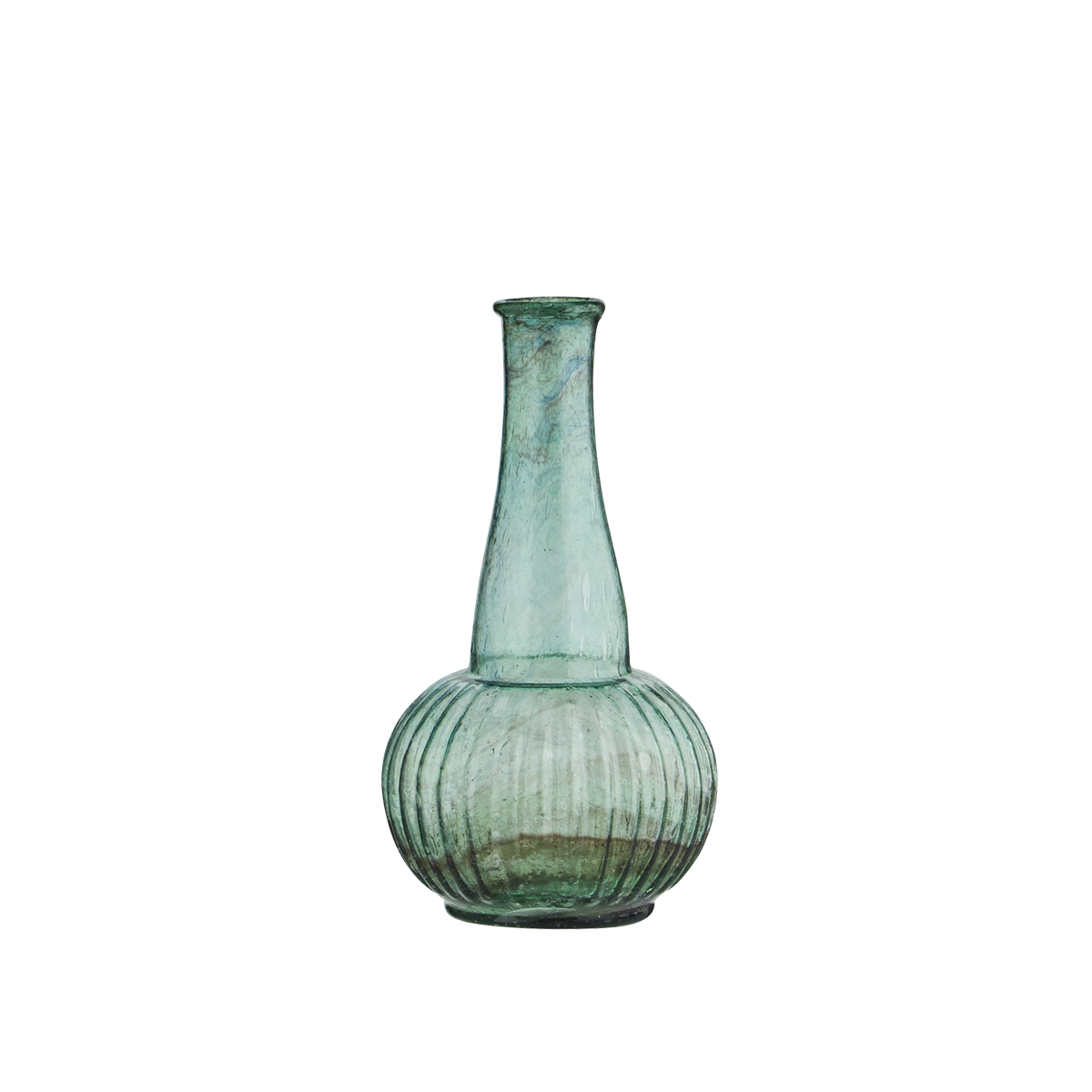 Recycled glass vase