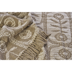 Reversible recycled cotton throw