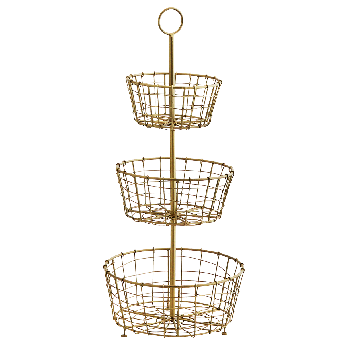 Iron etagere w/ baskets