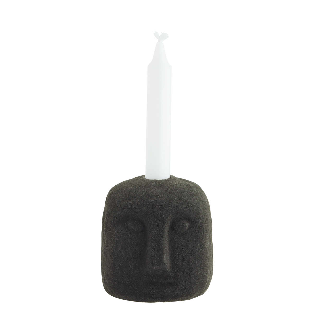 Candle holder w/ face imprint
