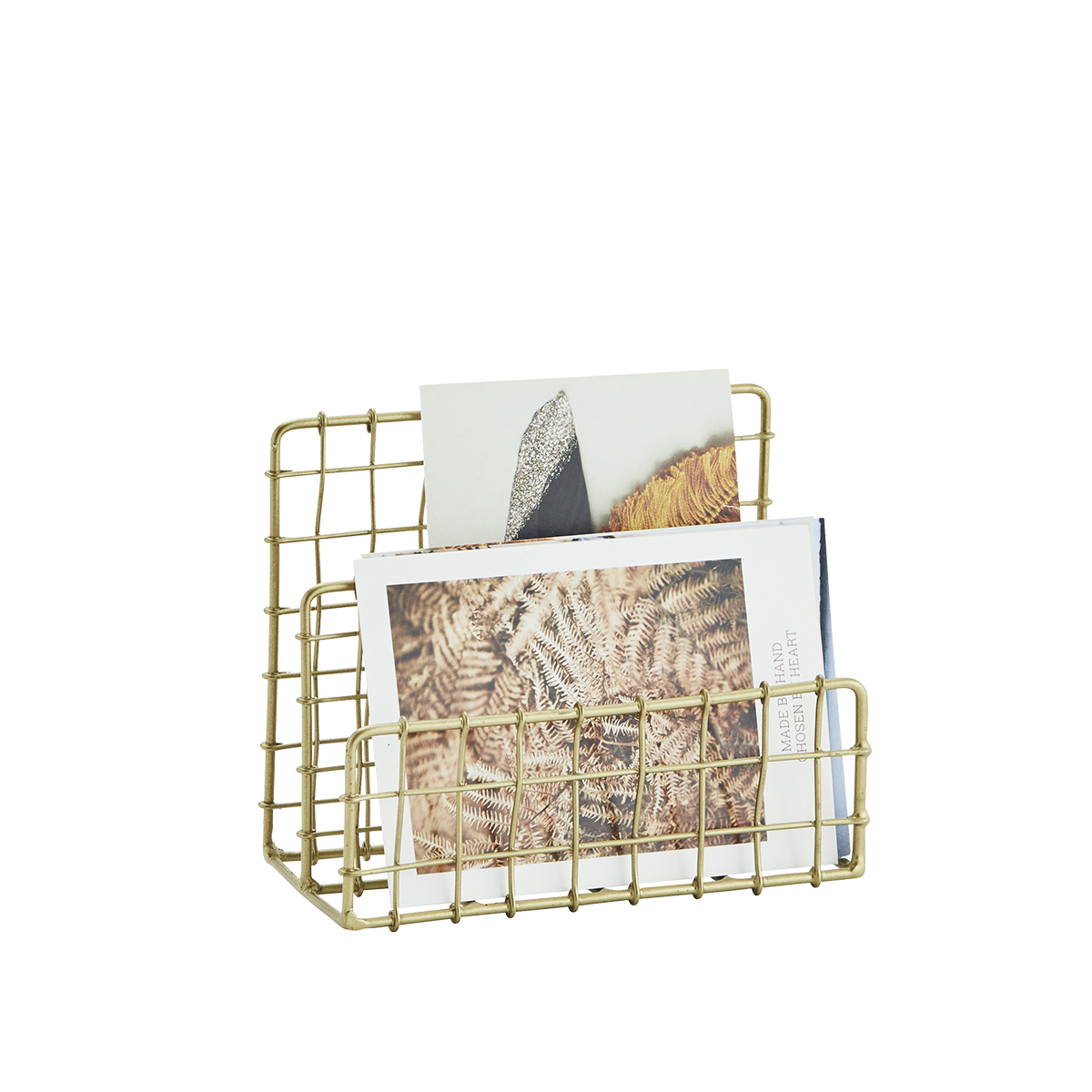 Iron wire letter organiser