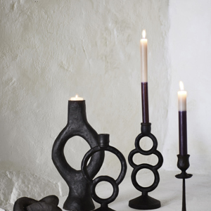 Aluminum candle holder