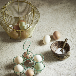 Iron basket w/ handle