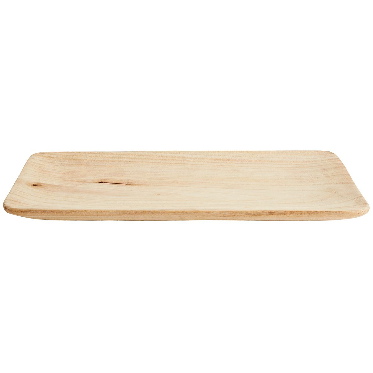 Rectangular wooden tray