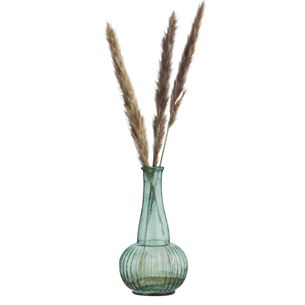 Recycled glass vase
