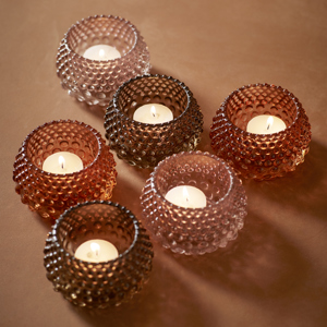 Coloured glass votive