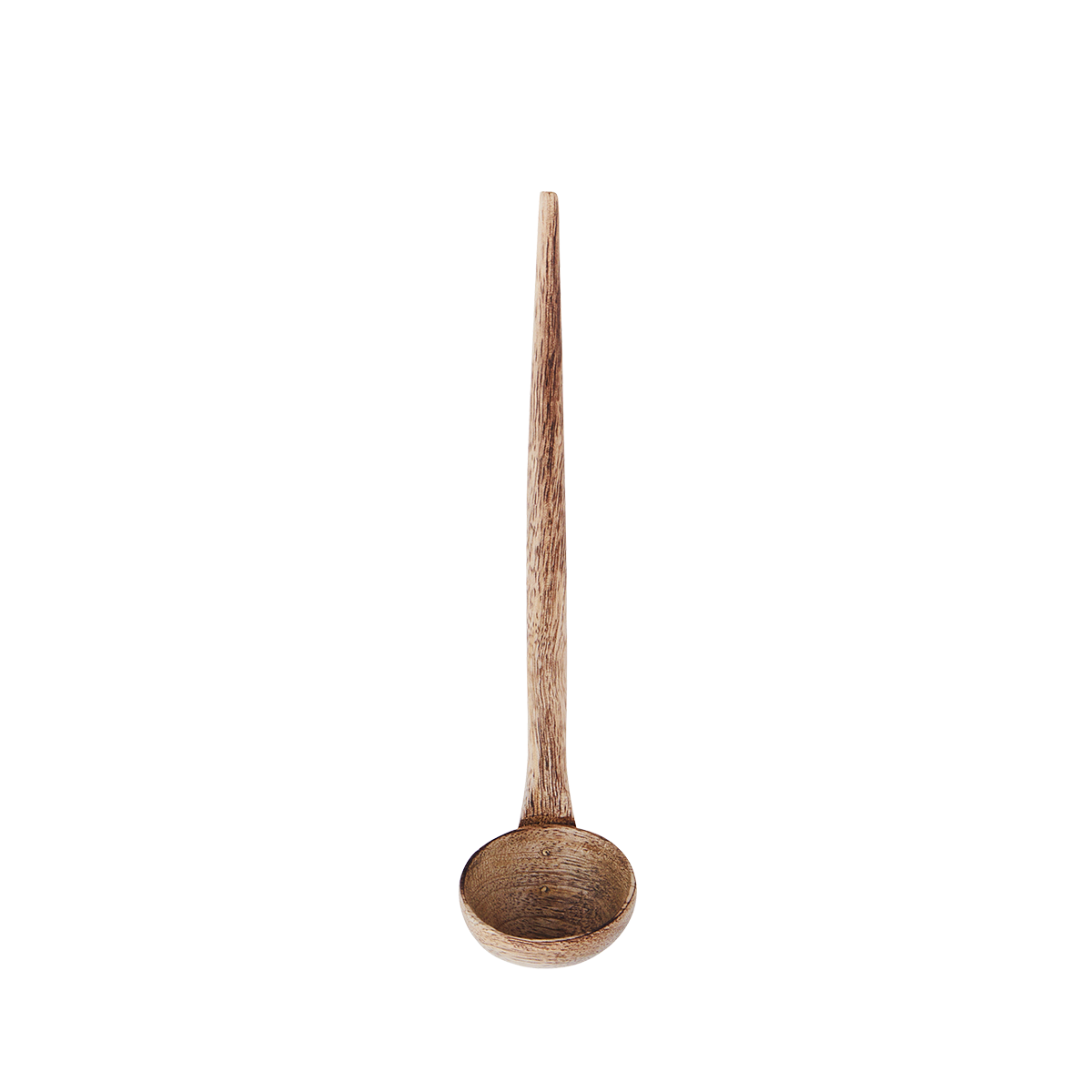 Hand carved wooden ladle