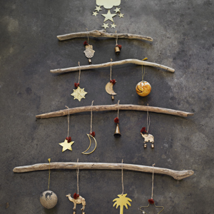 Hand painted paper mache ball