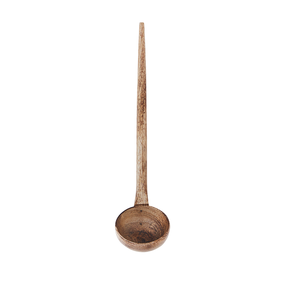 Hand carved wooden ladle