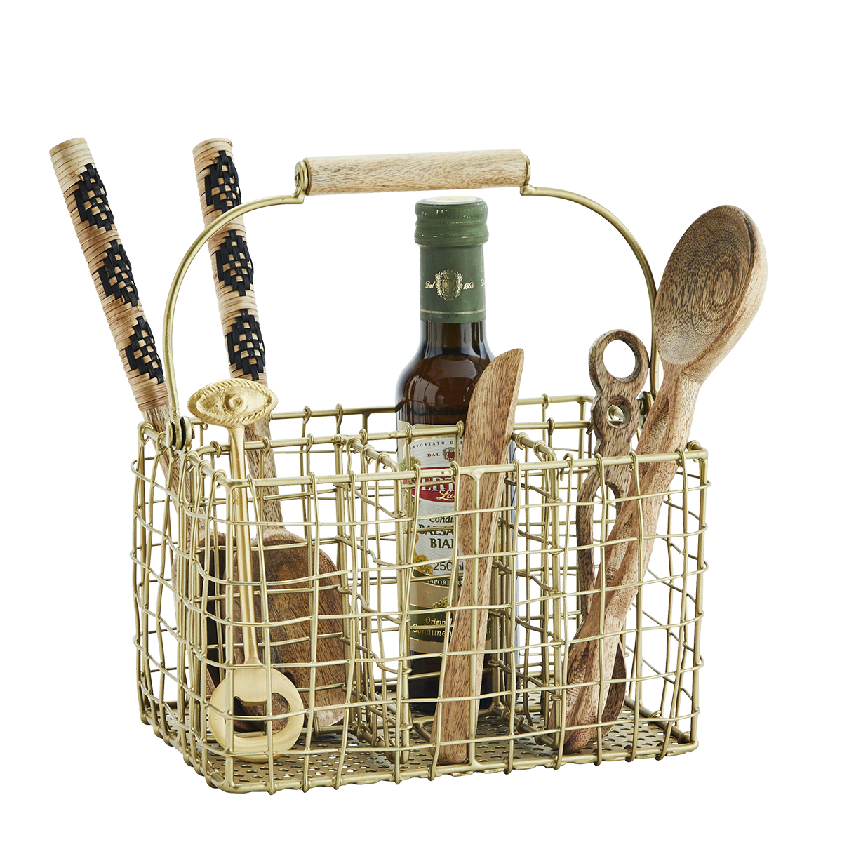 Wooden salad set w/ bamboo