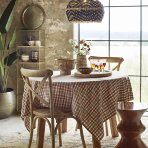 Wooden chair w/ rattan