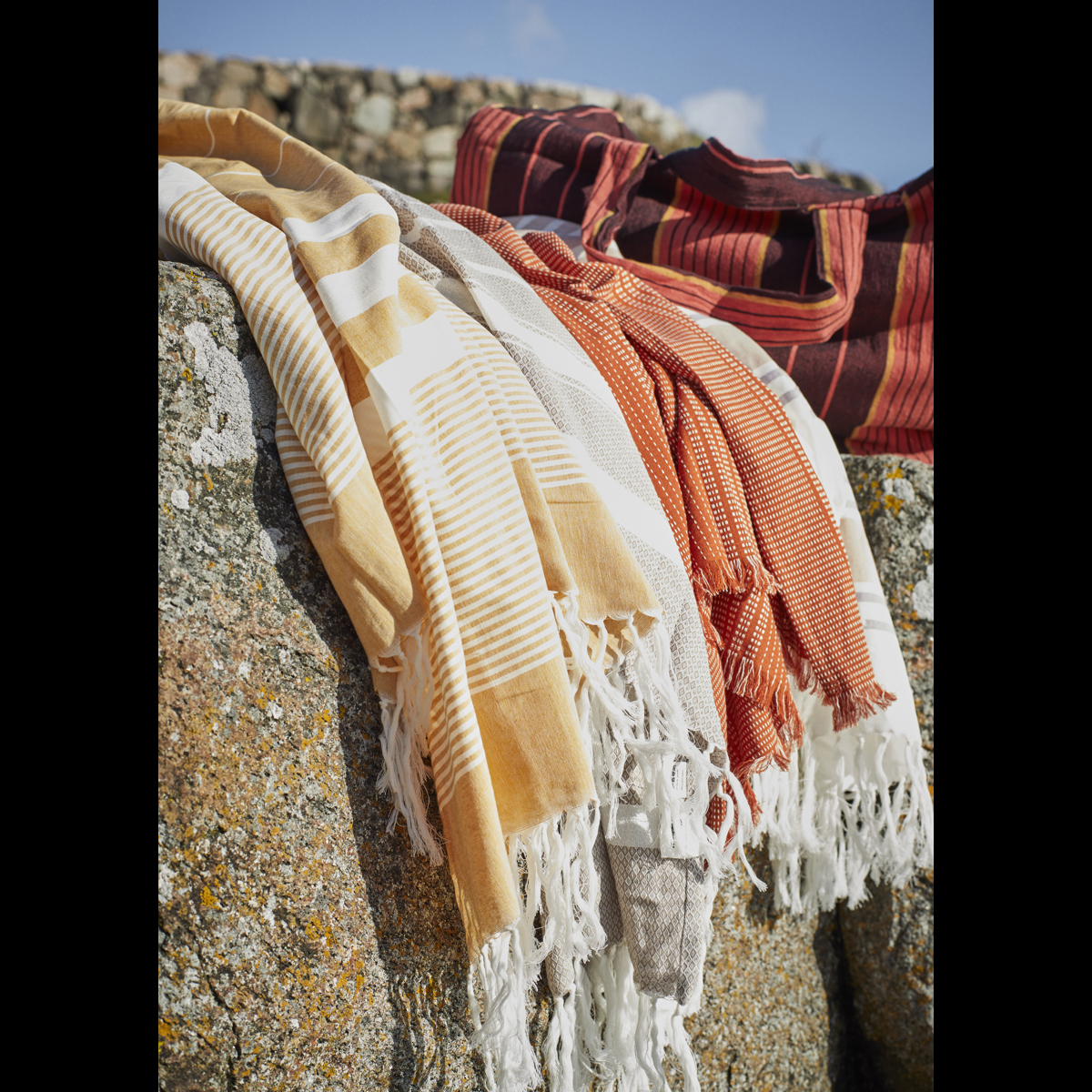 Striped hammam towel