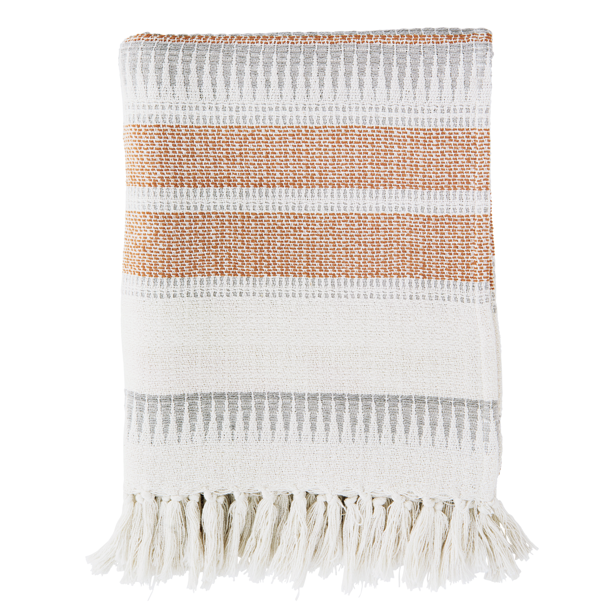 Recycled cotton throw