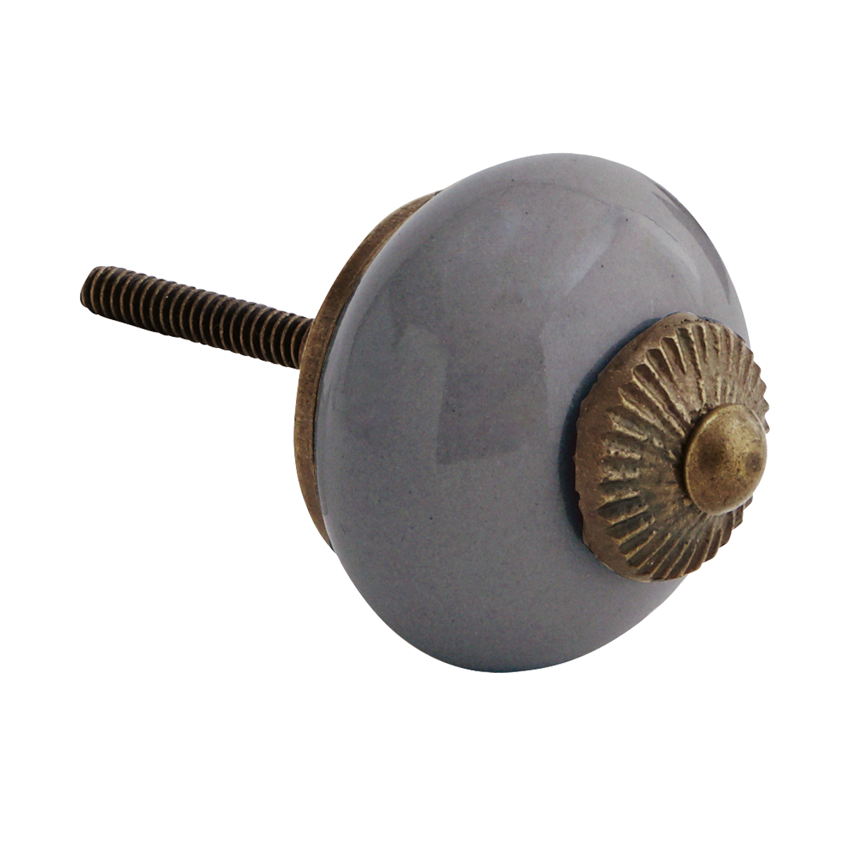 Handmade stoneware doorknob