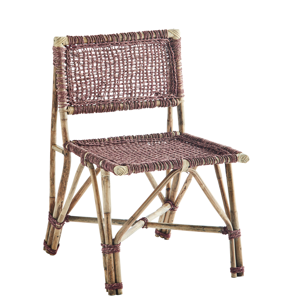 Bamboo chair w/ weaving