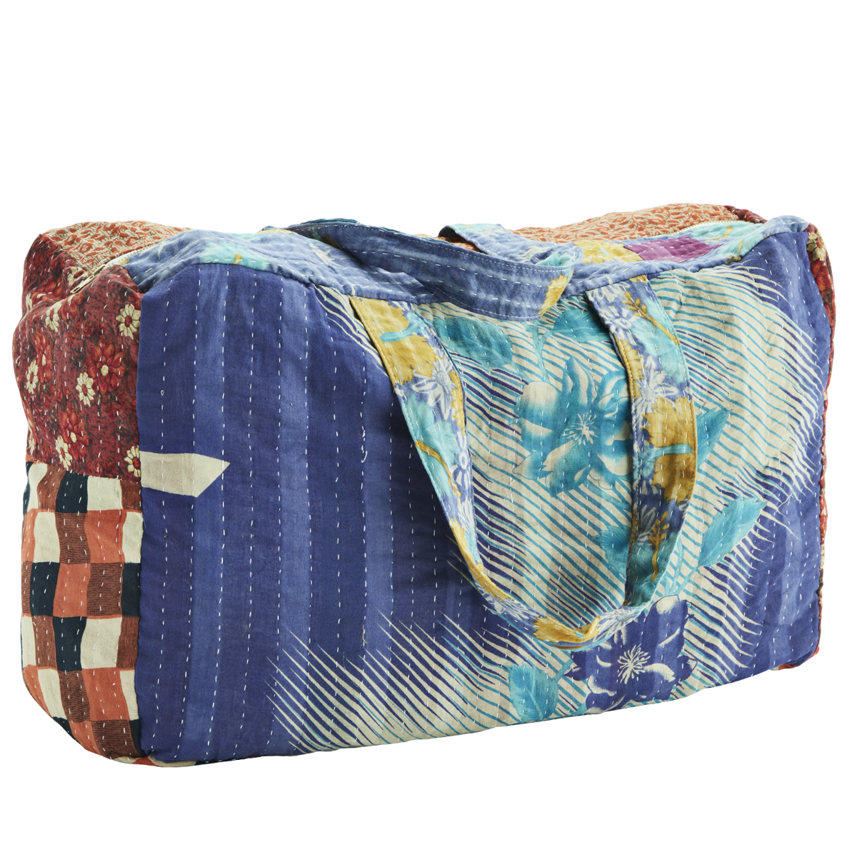 Recycled kantha travel bag