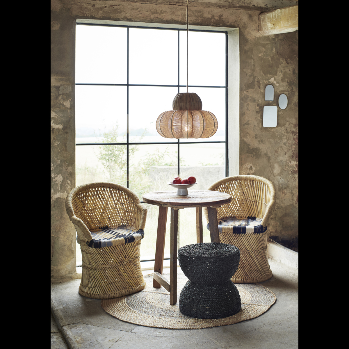 Cotton rope ceiling lamp