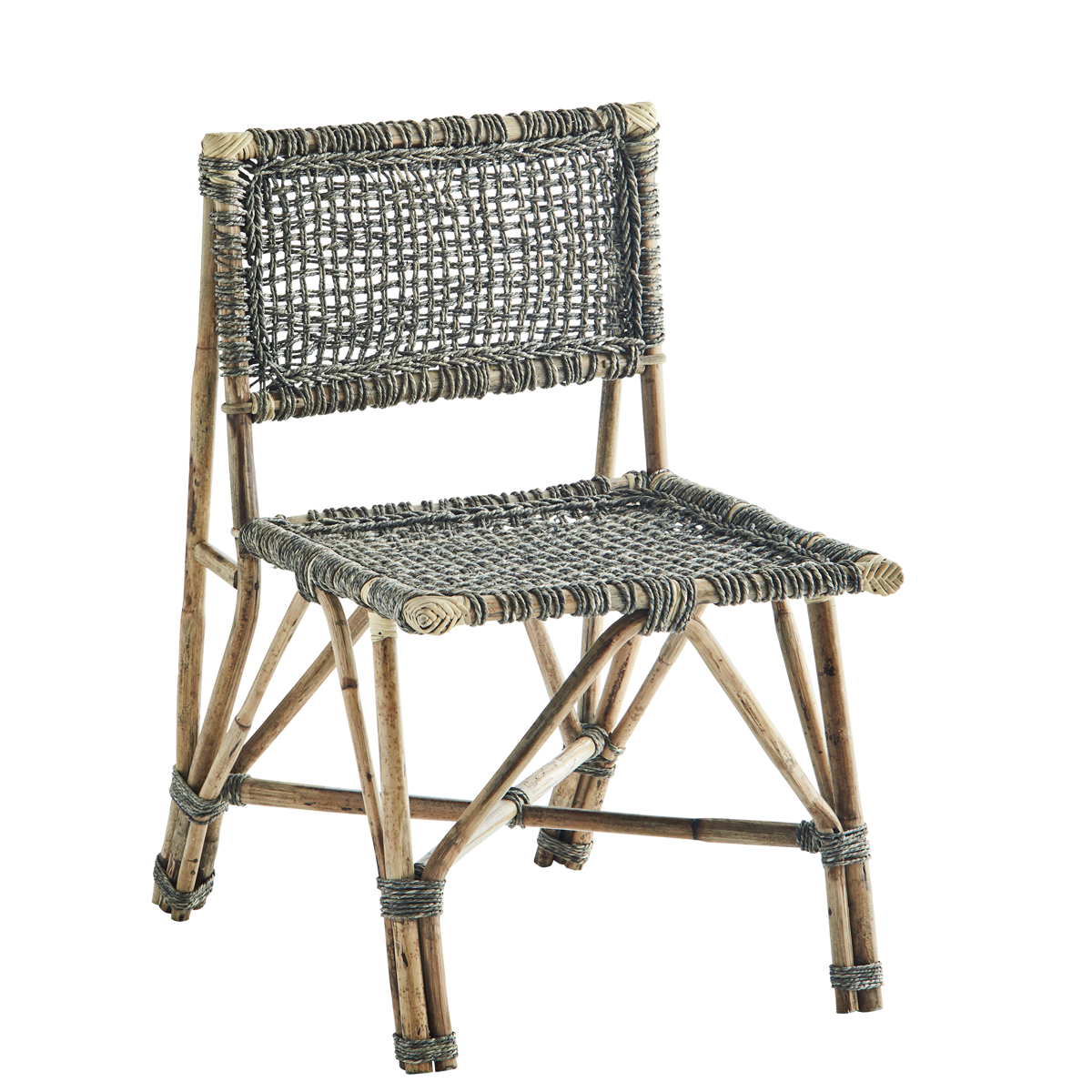 Bamboo chair w/ weaving
