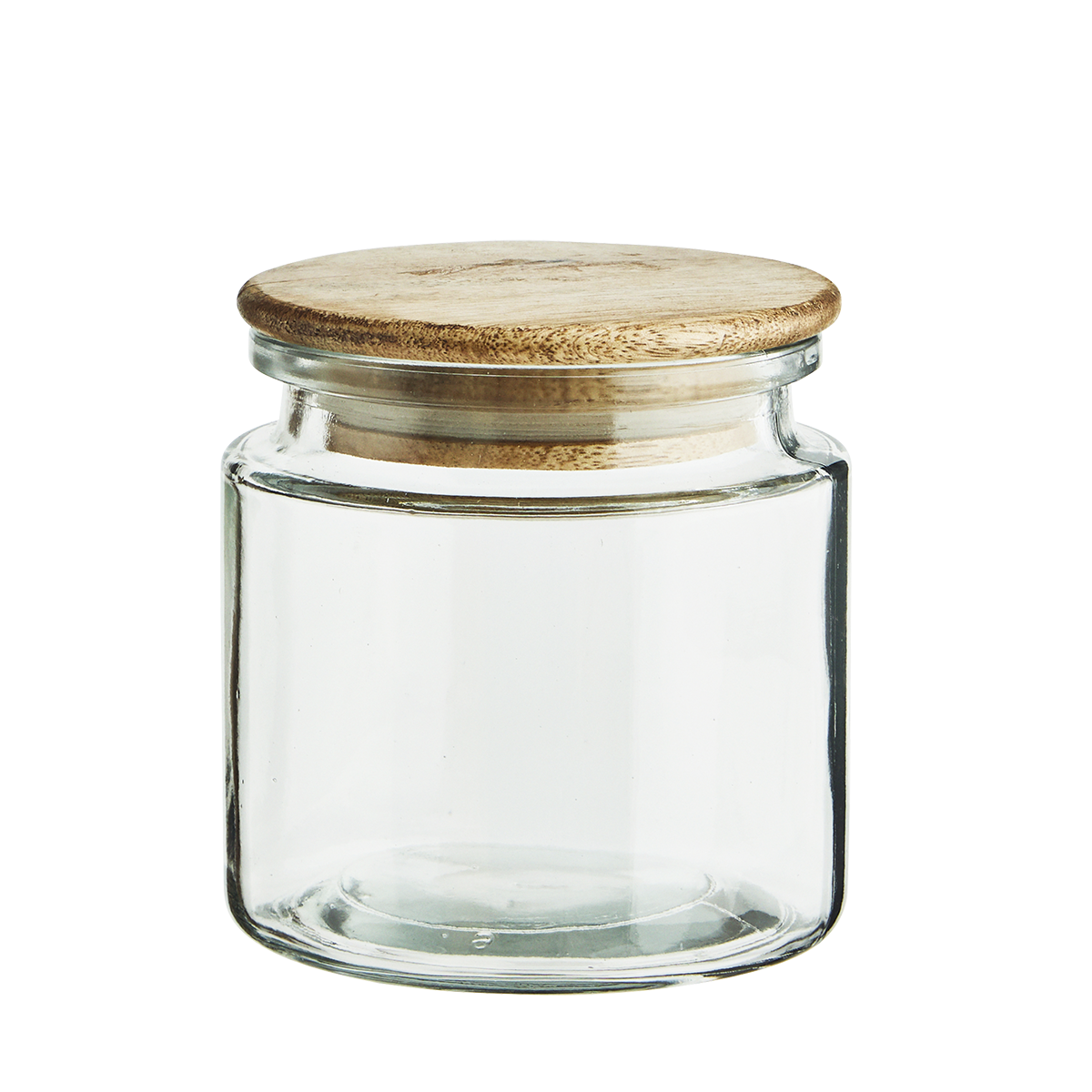 Glass jar w/ wooden lid