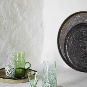 Seagrass coasters w/ stitching