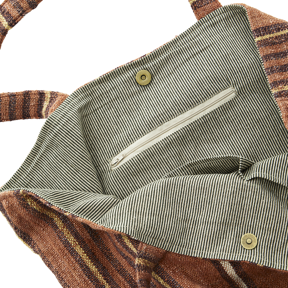 Striped bag