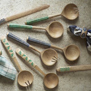 Checked cotton napkin