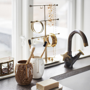 Oval marble soap dish