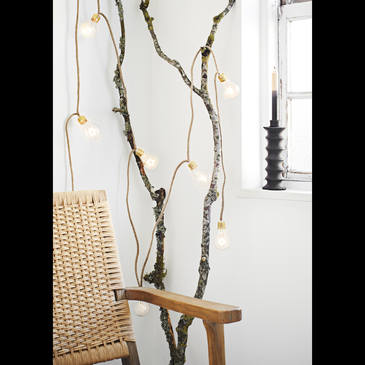 Indoor wire lights w/ filament stars