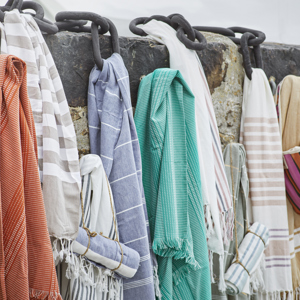 Striped hammam towel