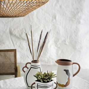 Wooden chair w/ rattan