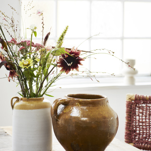Bamboo chair w/ weaving