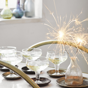 Hand hammered aluminium trays