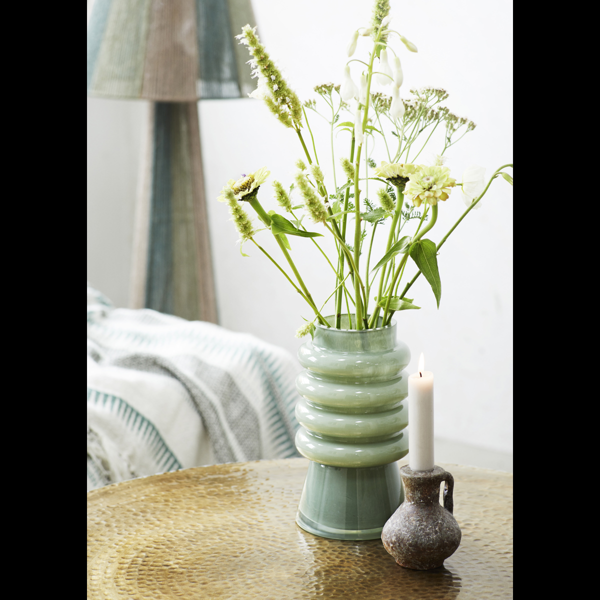 Jute floor lamp