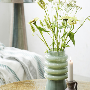 Stoneware candle holder