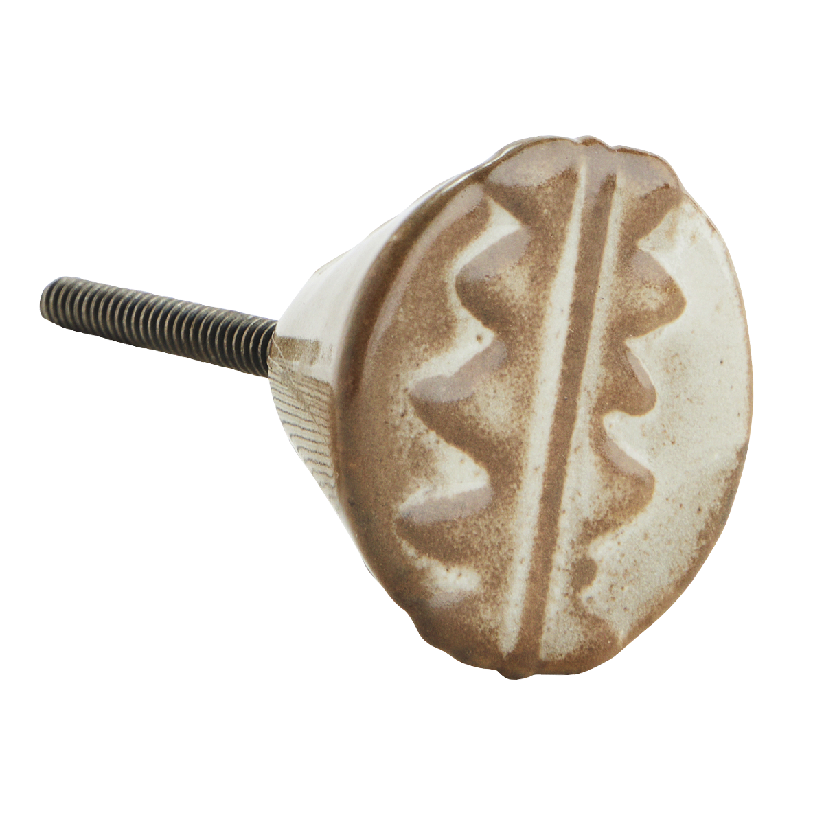 Handmade stoneware doorknob