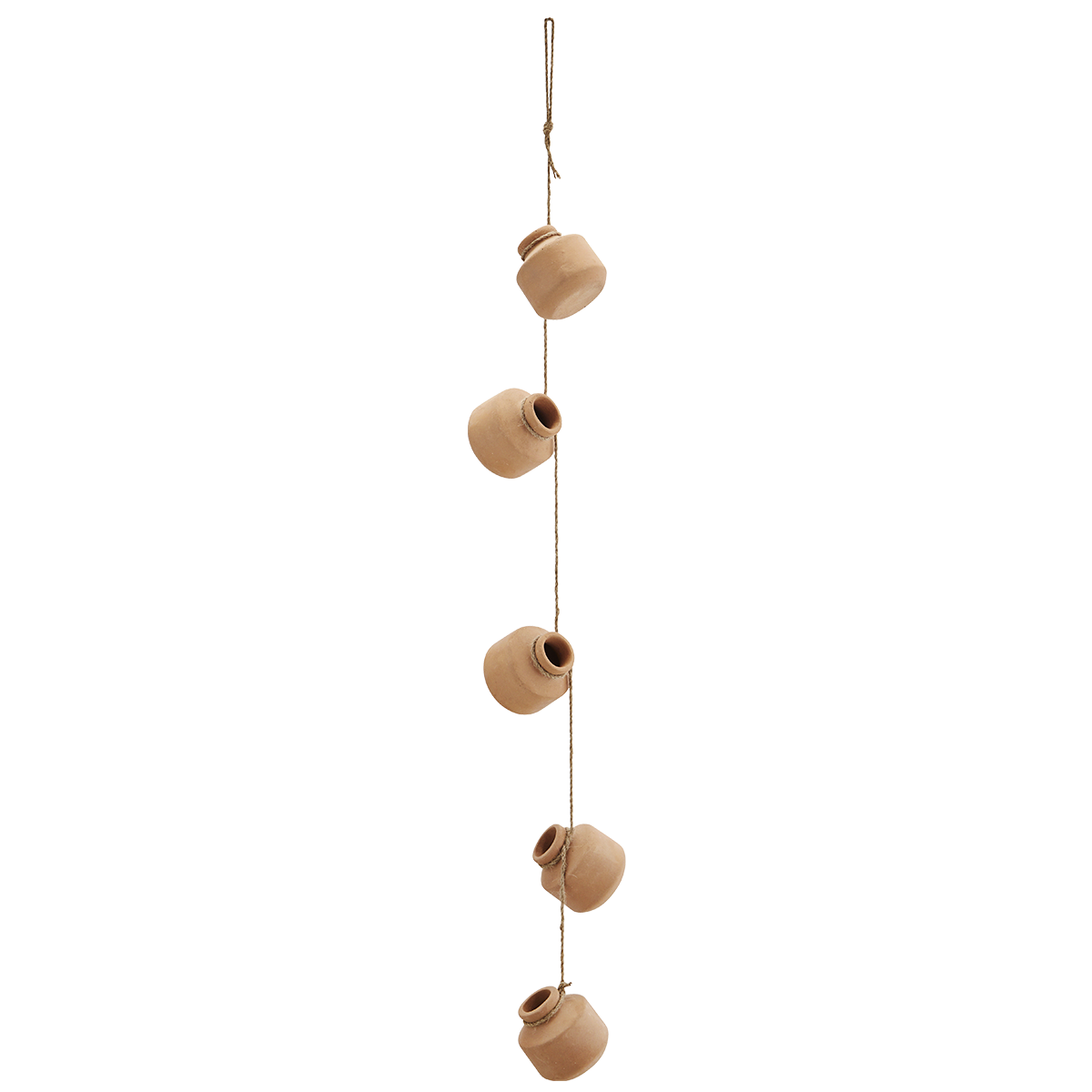 Hanging terracotta vases