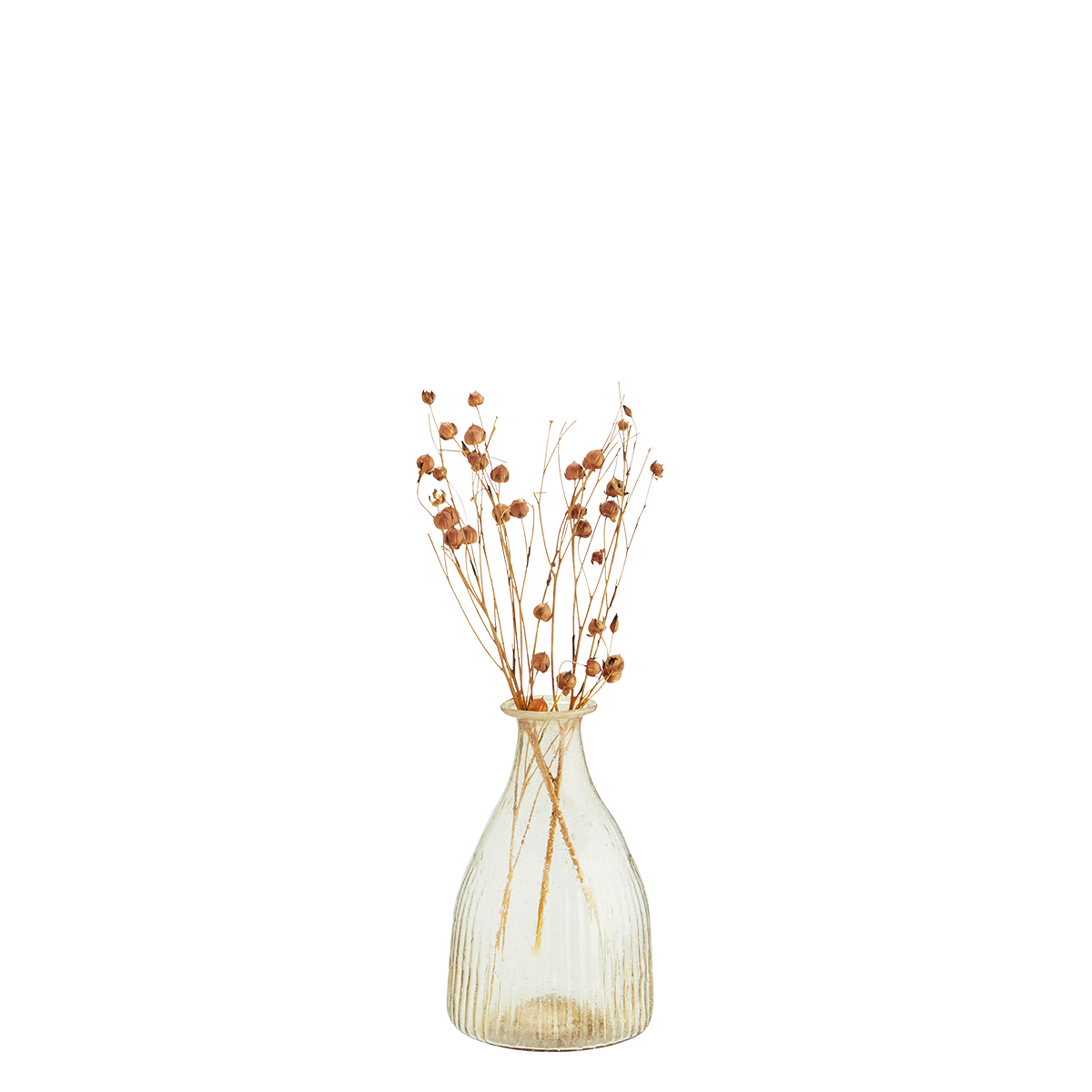 Recycled glass vase