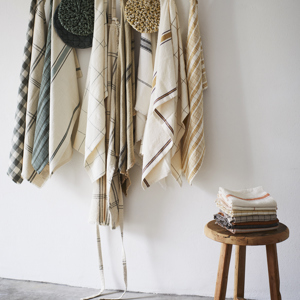 Striped kitchen towel