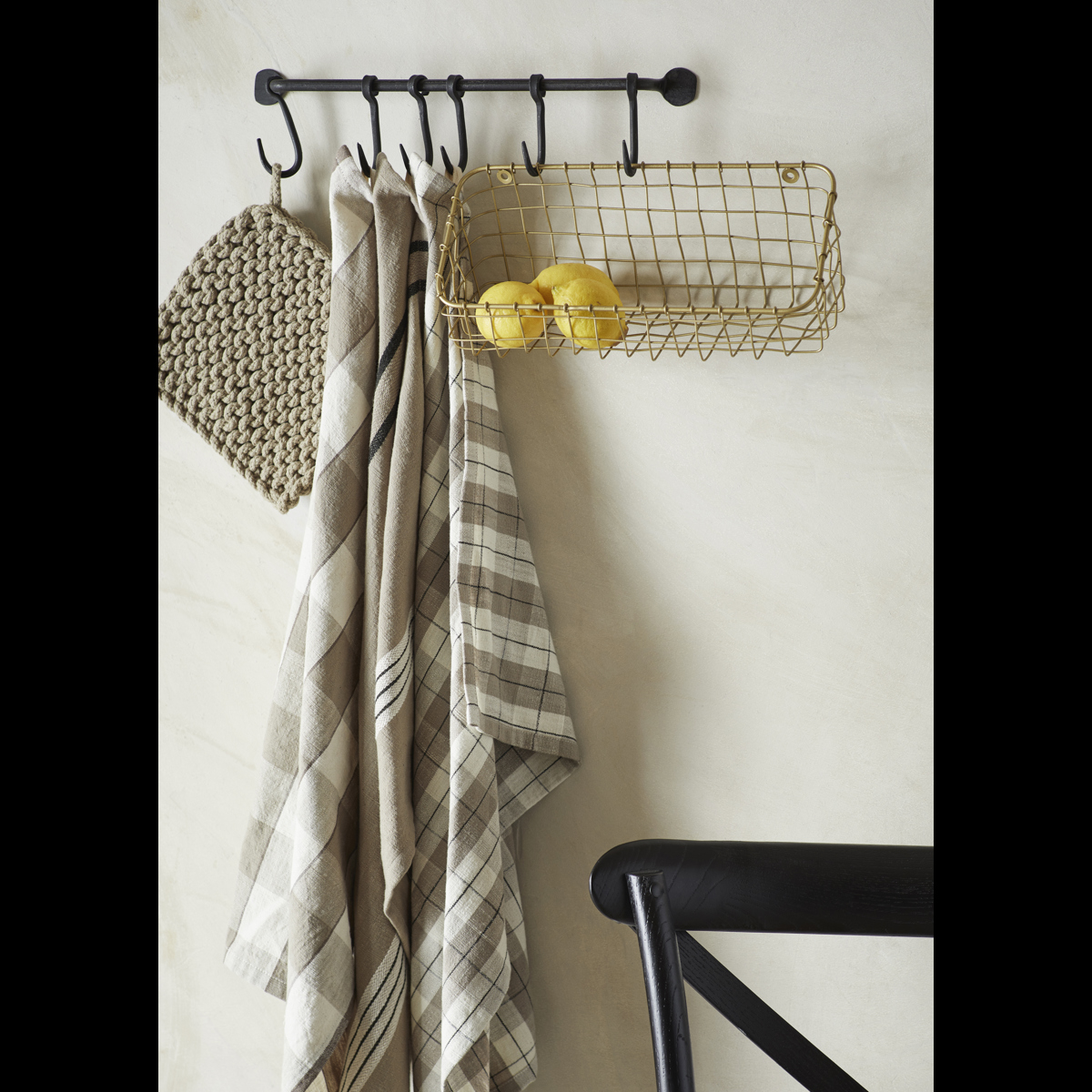 Striped kitchen towel