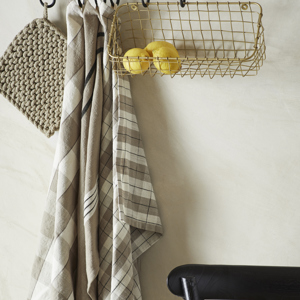 Checked kitchen towel