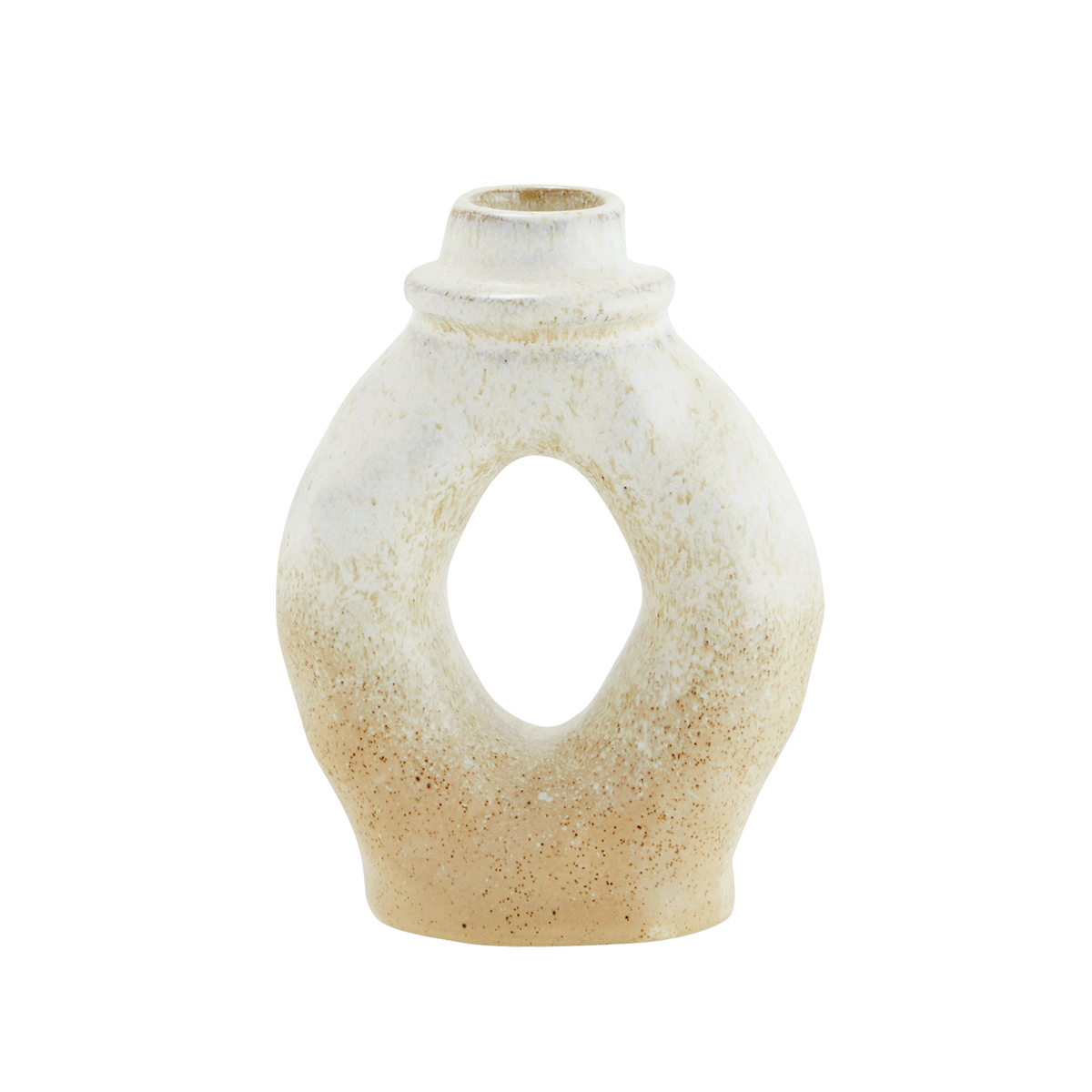 Stoneware candle holder