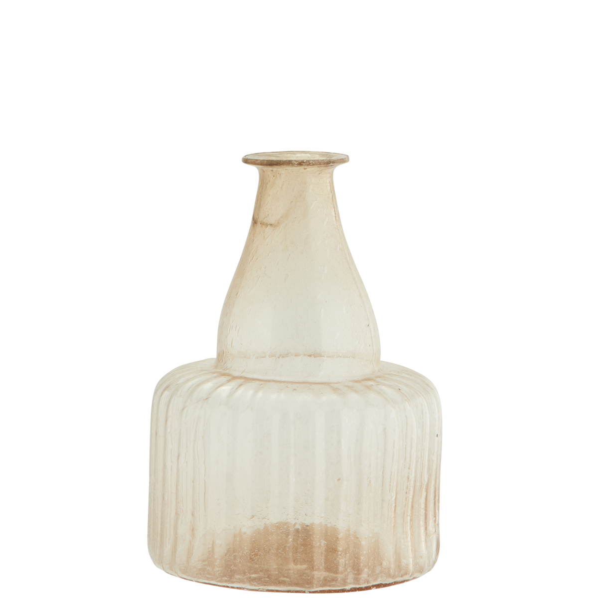 Recycled glass vase