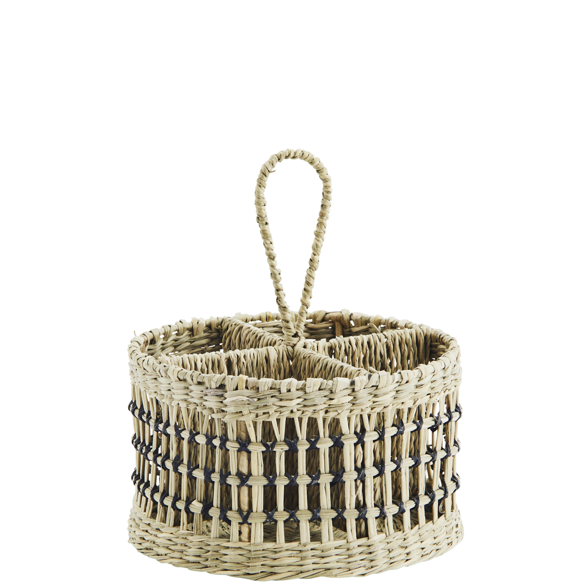 Round seagrass organiser