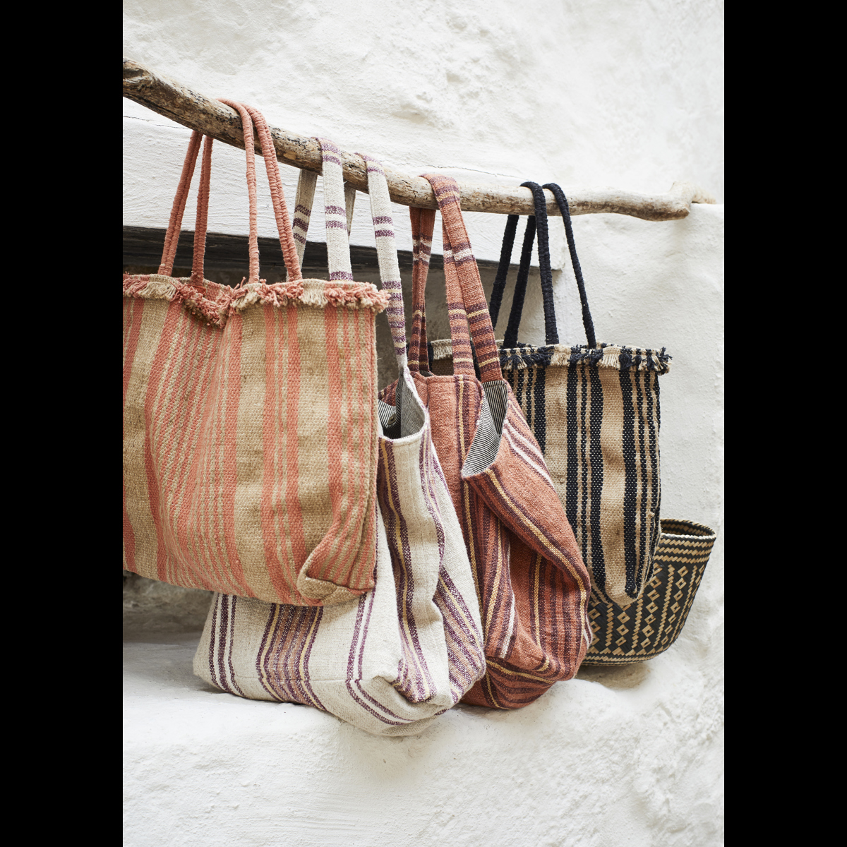 Striped bag