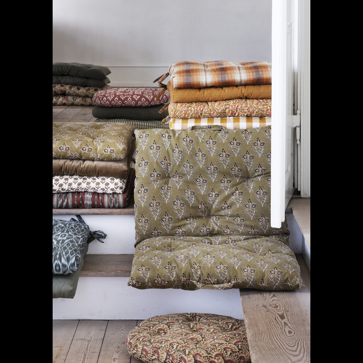 Round cotton chair pad