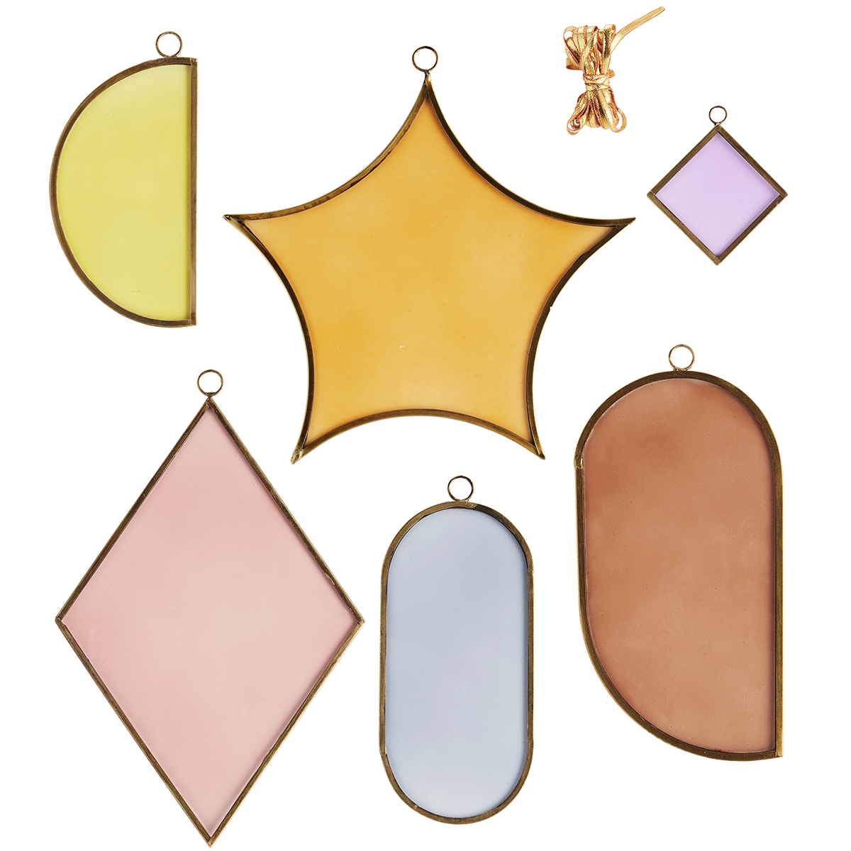 Hanging glass mobile