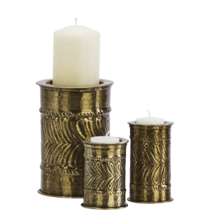 Aluminium candle stands