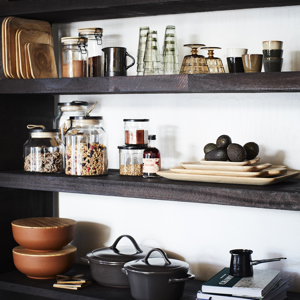 Rectangular wooden tray